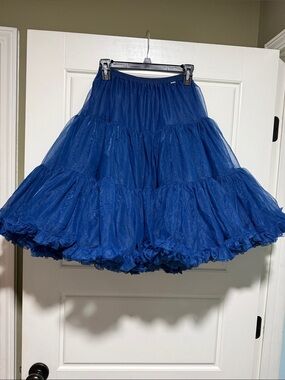 Sam's 835 Blue Square Dance Crinoline Slip Size M petticoat dancing vintage 50’s